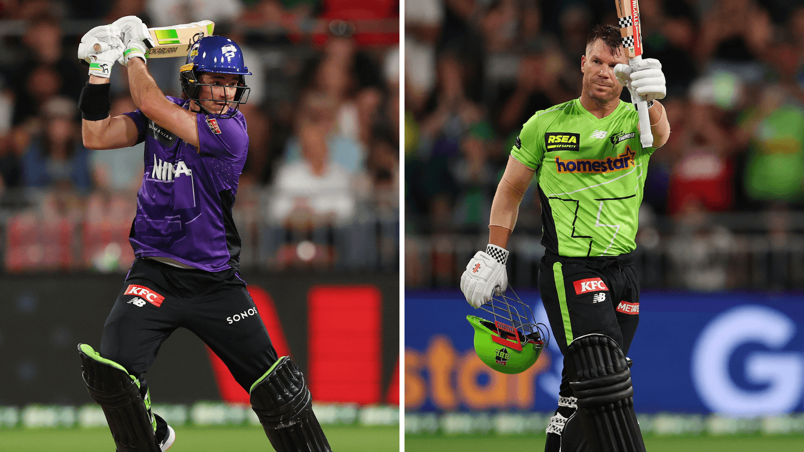 Stellar Warner innings isn't enough as Hurricanes rise to the top of the BBL table