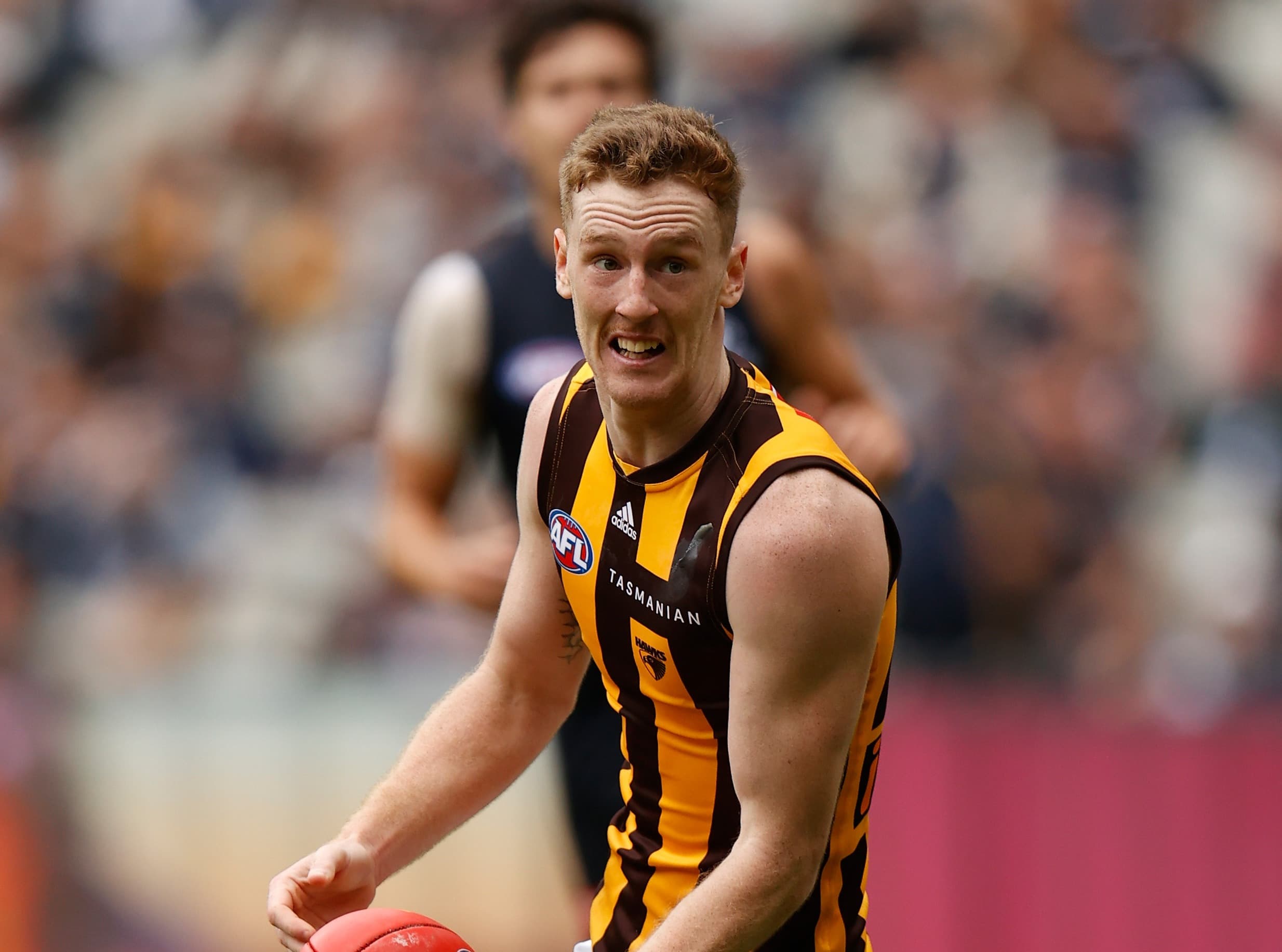 Former top 10 pick to train on for Carlton list spot if he’s not re-drafted